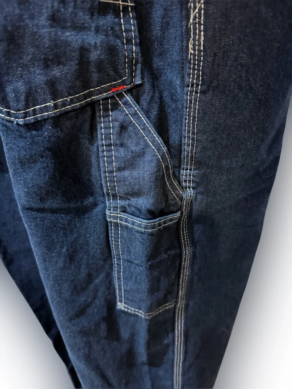 Classic Dark Blue Roundhouse Men's Denim Overalls 40x30